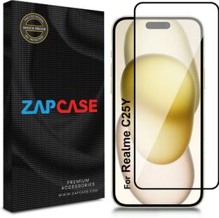 Zapcase Edge To Edge Tempered Glass for Realme C25Y