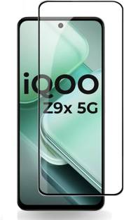 NaturalBuy Edge To Edge Tempered Glass for iQOO Z9X 5G (2024)-| 9H Hardness | High Clarity | (with Eas...
