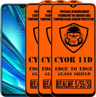 CYOR Edge To Edge Tempered Glass for REALME 5S