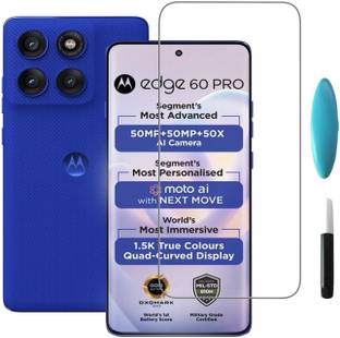 DSCASE Edge To Edge Tempered Glass for MOTOROLA Edge 60 Pro, MOTO Edge 60 Pro