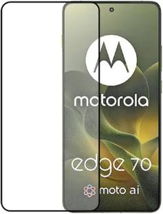 Techforce Edge To Edge Tempered Glass for Motorola Edge 70, Moto Edge 70, Edge 70, Precise Edges, Scratch Guard, temper glass guard, screen guard, 6.7 Inch