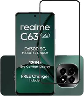 INFINITYWORLD Edge To Edge Tempered Glass for Realme C63 5G, Realme C63