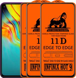 TWIGLO Edge To Edge Tempered Glass for INFINIX HOT 9