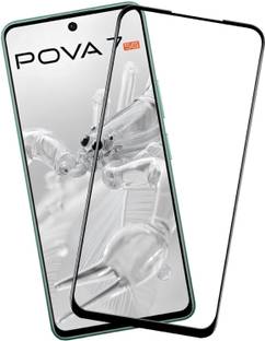 EITANSHA CREATION Edge To Edge Tempered Glass for Tecno Pova 7 5G