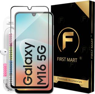 FIRST MART Edge To Edge Tempered Glass for Samsung Galaxy M16 5G, Samsung M16 5G, Samsung F16 5G, Samsung A16 5G, OG Tempered Glass with Cable Protector
