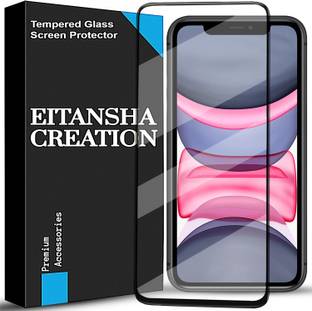 EITANSHA CREATION Edge To Edge Tempered Glass for iPhone 11, Apple iPhone 11, Apple iPhone XR, Apple iPhone XR