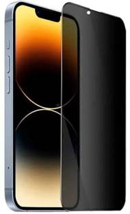MB SHILD Edge To Edge Tempered Glass for Apple iPhone 13, iPhone 13 Pro, iPhone 14, iPhone 16e, Edge to Edge Coverage Anti Spy Privacy Tempered Glass With Matte Finish