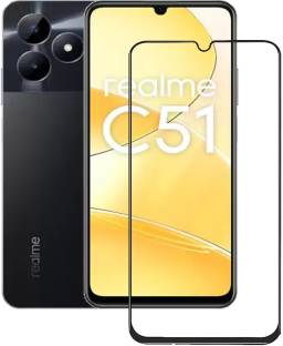 NKCASE Edge To Edge Tempered Glass for Realme C51