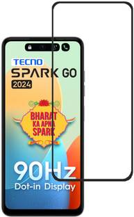 KARTRAY Edge To Edge Tempered Glass for Tecno Spark Go 2024