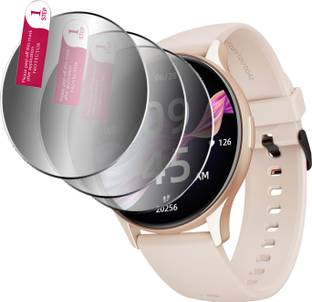 daffin Edge To Edge Tempered Glass for smartwatch screen guard for boAt Lunar Peak