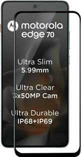 Topcare Edge To Edge Tempered Glass for MOTOROLA Edge 70, Moto Edge 70