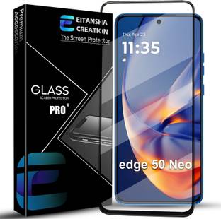 EITANSHA CREATION Edge To Edge Tempered Glass for Moto Edge 50 Neo 5G, Motorola Edge 50 Neo 5G