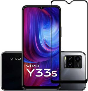 EITANSHA CREATION Edge To Edge Tempered Glass for Vivo Y33S, Vivo Y33s