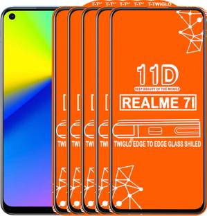 TWIGLO Edge To Edge Tempered Glass for REALME 7I