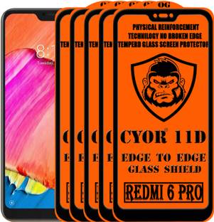 CYOR Edge To Edge Tempered Glass for Mi Redmi 6 pro
