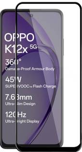 HUPSHY Edge To Edge Tempered Glass for OPPO K12x 5G
