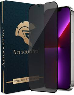 ArmourPro Edge To Edge Tempered Glass for Apple iPhone 13 Pro, Apple iPhone 13, Apple iPhone 14, Privacy Anti Spy Glass with Matte Finish