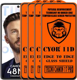 CYOR Edge To Edge Tempered Glass for TECNO CAMON 17 PRO