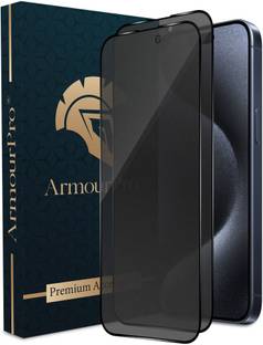 ArmourPro Edge To Edge Tempered Glass for Apple iPhone 15 Pro Max, iPhone 15 Pro Max, Matte Privacy Protection