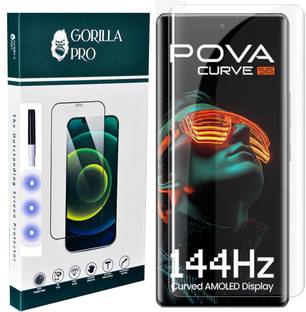 GORILLA PRO Edge To Edge Tempered Glass for Tecno Pova Curve 5G