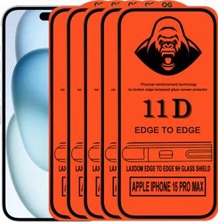 Laxdom Edge To Edge Tempered Glass for APPLE IPHONE 15 PRO MAX