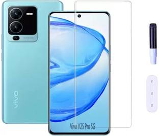 Mersal Edge To Edge Tempered Glass for Vivo V25 Pro 5G, UV Curved Screen Protector with Easy Installation Kit