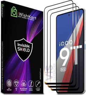 iWishKart Edge To Edge Tempered Glass for IQOO 9T 5G, vivo iQOO 11 5g, iQOO9T, iQOO11, iq 9 t / 11, Gorilla Militry Glass