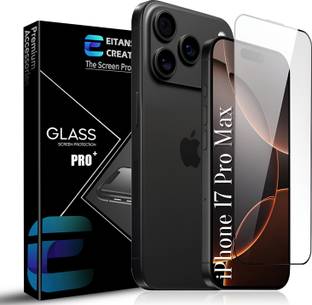 EITANSHA CREATION Edge To Edge Tempered Glass for iPhone 17 Pro Max, Apple iPhone 17 Pro Max