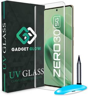 Gadget Glow Edge To Edge Tempered Glass for Infinix ZERO 30 5G, Infinix ZERO 30, ZERO 30 5G, UV Curved Screen Protector with Easy Installation Kit