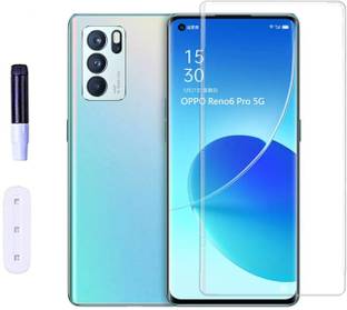 Mersal Edge To Edge Tempered Glass for OPPO Reno6 Pro 5G, UV Curved Screen Protector with Easy Installation Kit