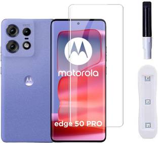 Gorilla Cases Edge To Edge Tempered Glass for Motorola Edge 50 Pro 5G, MotorolaEdge50Pro5G (Premium Technology UV Glass With Installation Kit)