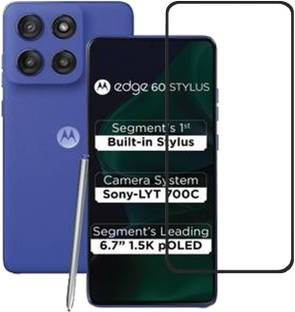 BRENZZ Edge To Edge Tempered Glass for MOTOROLA Edge 60 Stylus, Motorola Edge 60 Stylus