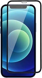 casual need Edge To Edge Tempered Glass for Compatible for iPhone 12 / iPhone 12 Pro (Black) Edge to Edge Coverage with Easy Installation