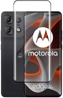 Fablue Edge To Edge Tempered Glass for Motorola Edge 50 Pro 5G, Moto Edge 50 Pro 5G