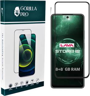 GORILLA PRO Edge To Edge Tempered Glass for Lava Storm 5G