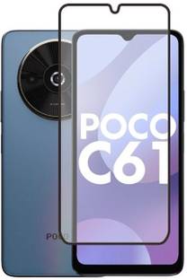 KWINE CASE Edge To Edge Tempered Glass for POCO C61, Redmi A3x