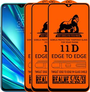 TWIGLO Edge To Edge Tempered Glass for REALME 5