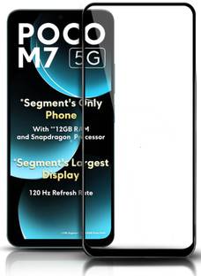 HUPSHY Edge To Edge Tempered Glass for POCO M7 5G