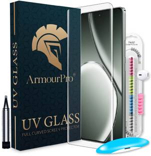 ArmourPro Edge To Edge Tempered Glass for REDMI Note 14 Pro 5G, REDMI Note 14 Pro Plus 5G, Xiaomi Note 14 Pro, Xiaomi Note 14 Pro Plus, UV Glue Curved Tempered Glass with Cable Protector