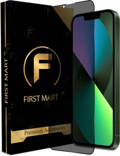 FIRST MART Edge To Edge Tempered Glass for Apple iPhone 13, Apple iPhone 14, Apple iPhone 13 Pro, iPhone 13, (Privacy Anti Spy)