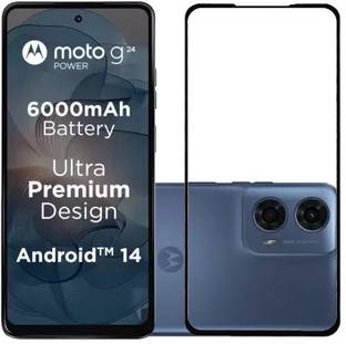ECMERED Edge To Edge Tempered Glass for moto g24 Power, Moto G24 Power, motorola g24 Power, Motorola G24 Power