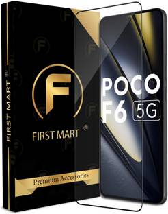 FIRST MART Edge To Edge Tempered Glass for Poco F6 5G, Poco F6, Poco F6 Pro