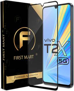 FIRST MART Edge To Edge Tempered Glass for Vivo T2x 5G, Vivo T2X, T2X 5G