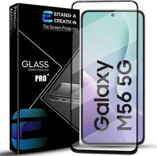 EITANSHA CREATION Edge To Edge Tempered Glass for Samsung Galaxy M56 5G, Samsung Galaxy M56