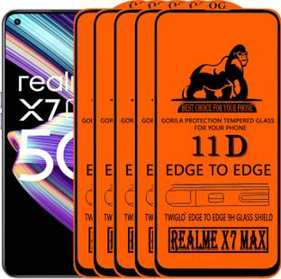 TWIGLO Edge To Edge Tempered Glass for REALME X7 MAX