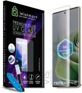iWishKart Edge To Edge Tempered Glass for Infinix Note 40 Pro 5G, Infinix Note 40 Pro, Infinics Note 40 Pro 5G, Infinics Note 40 Pro, Note40Pro, UV Military grade Edge to Edge gorilla glass