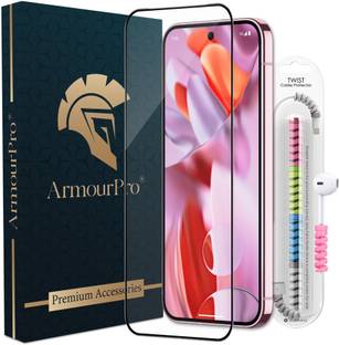 ArmourPro Edge To Edge Tempered Glass for Google Pixel 9 Pro XL 5G, Google Pixel 9 Pro XL, Pixel 9 Pro XL 5G, OG Tempered Glass with Cable Protector