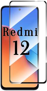 EITANSHA CREATION Edge To Edge Tempered Glass for Redmi 12, Redmi 12 5G