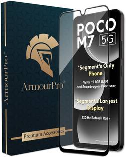 ArmourPro Edge To Edge Tempered Glass for Poco M7 5G, Poco M7