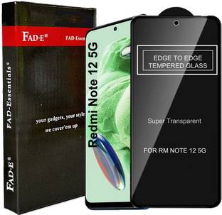 FAD-E Edge To Edge Tempered Glass for Redmi Note 12 5G, Mi Redmi Note 12 5G, Redmi Note 12 4G